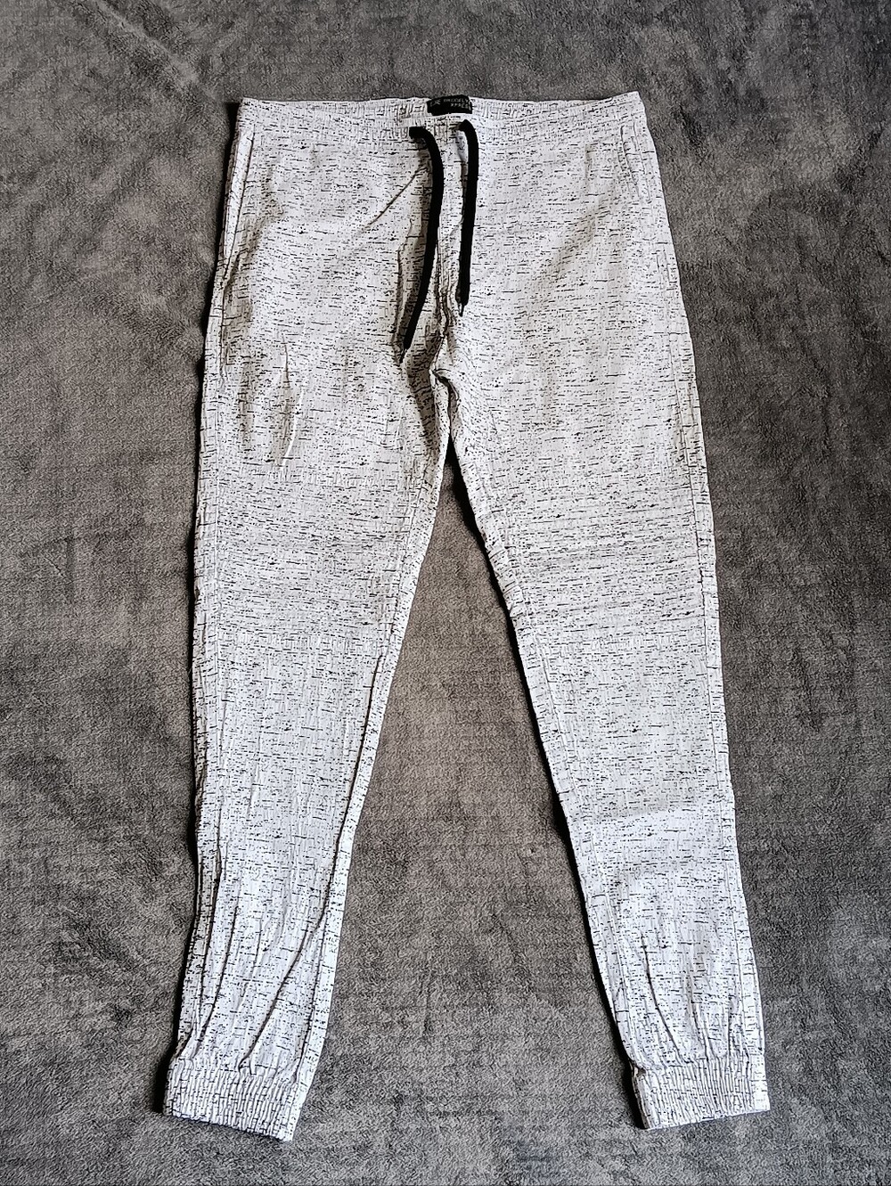 Brooklyn Xpress Light Gray Marled Men's Joggers with Drawstring Size Large